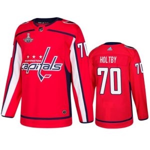 Washington Capitals Trikot #70 Braden Holtby Rot 2019 Stanley Cup